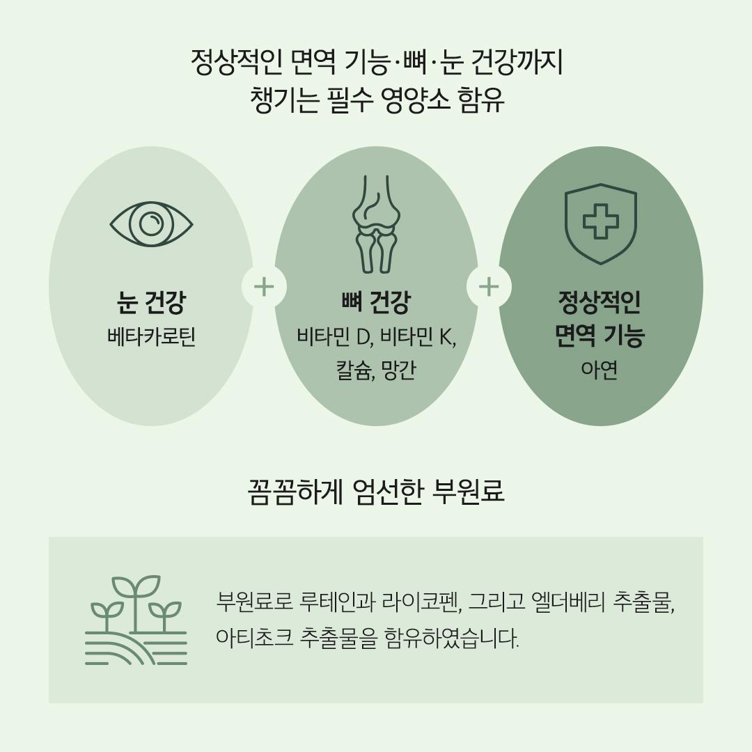 눈·뼈·면역 3종
